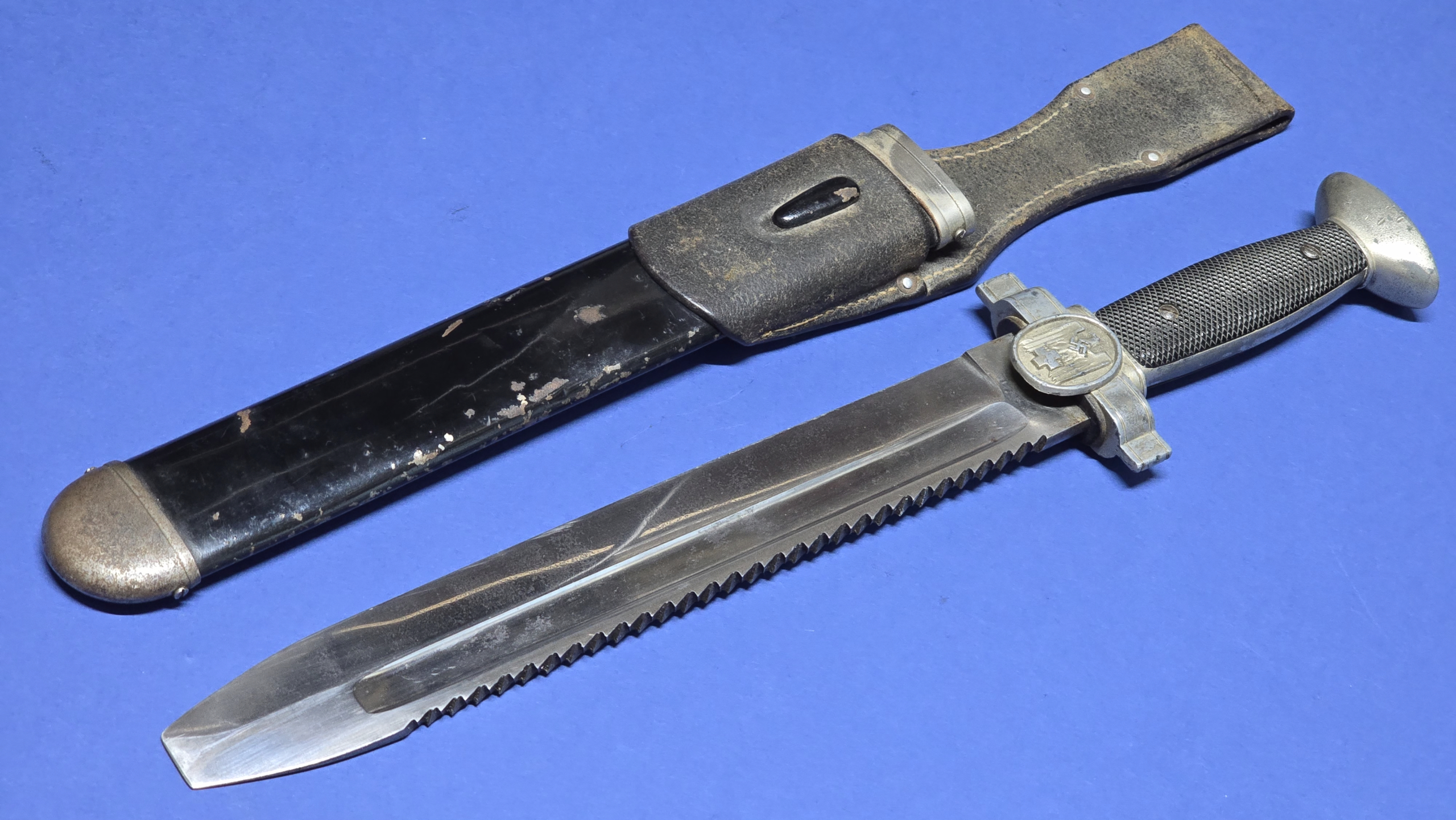 German Red Cross Hewer with Saw Back Blade - full shot
