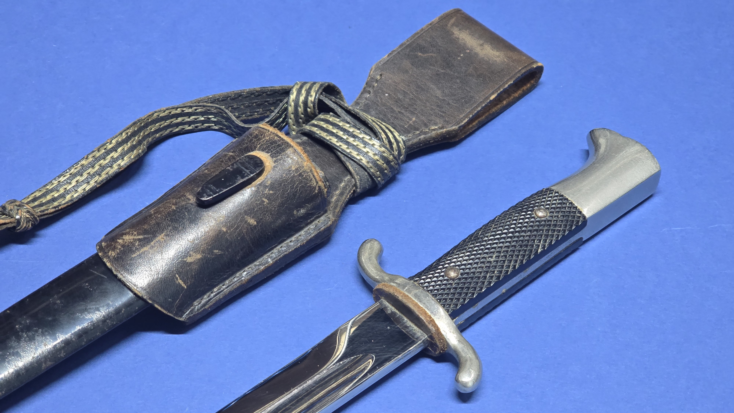 WW2 German Fireman Parade Bayonet - Frog - Knot -