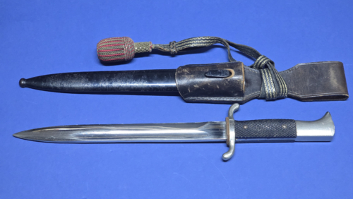 WW2 German Fireman Parade Bayonet - Frog - Knot -