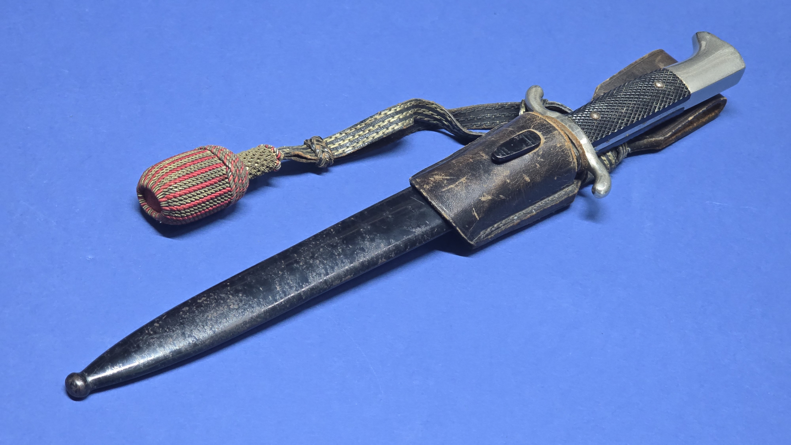 WW2 German Fireman Parade Bayonet - Frog - Knot -