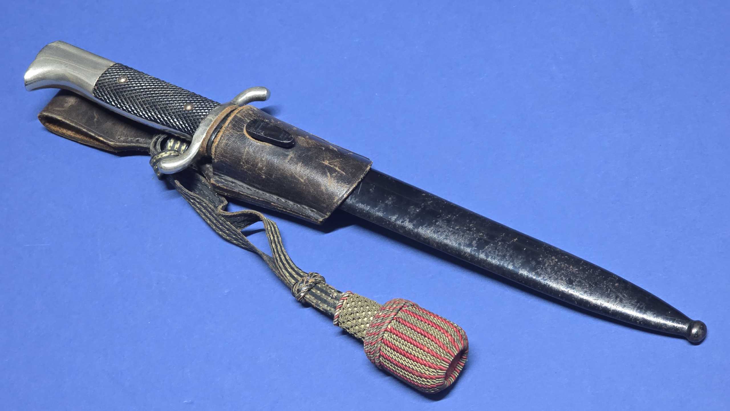 WW2 German Fireman Parade Bayonet - Frog - Knot -