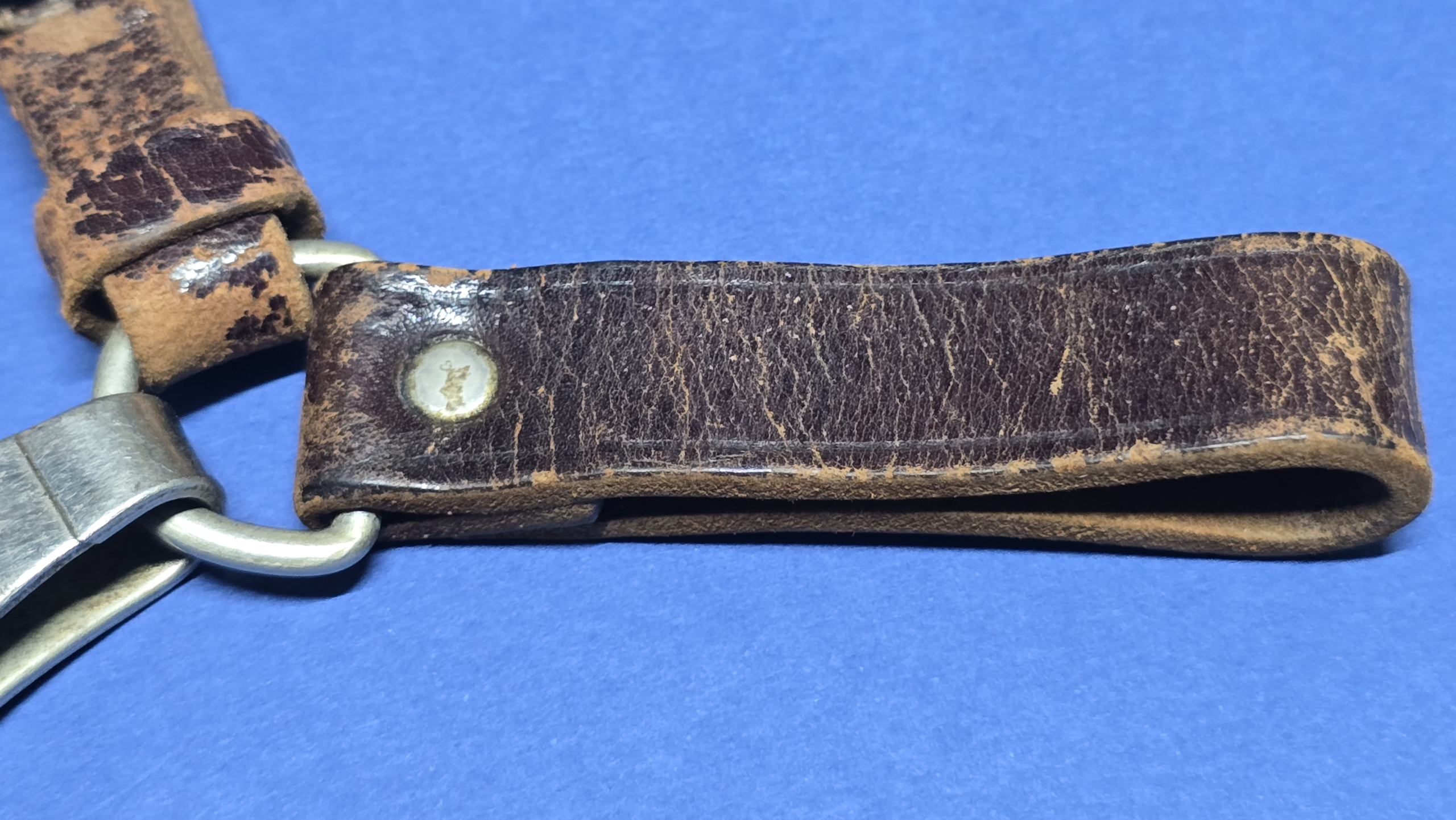 German SA Three Piece Hanger - RZM - 1930s - belt loop