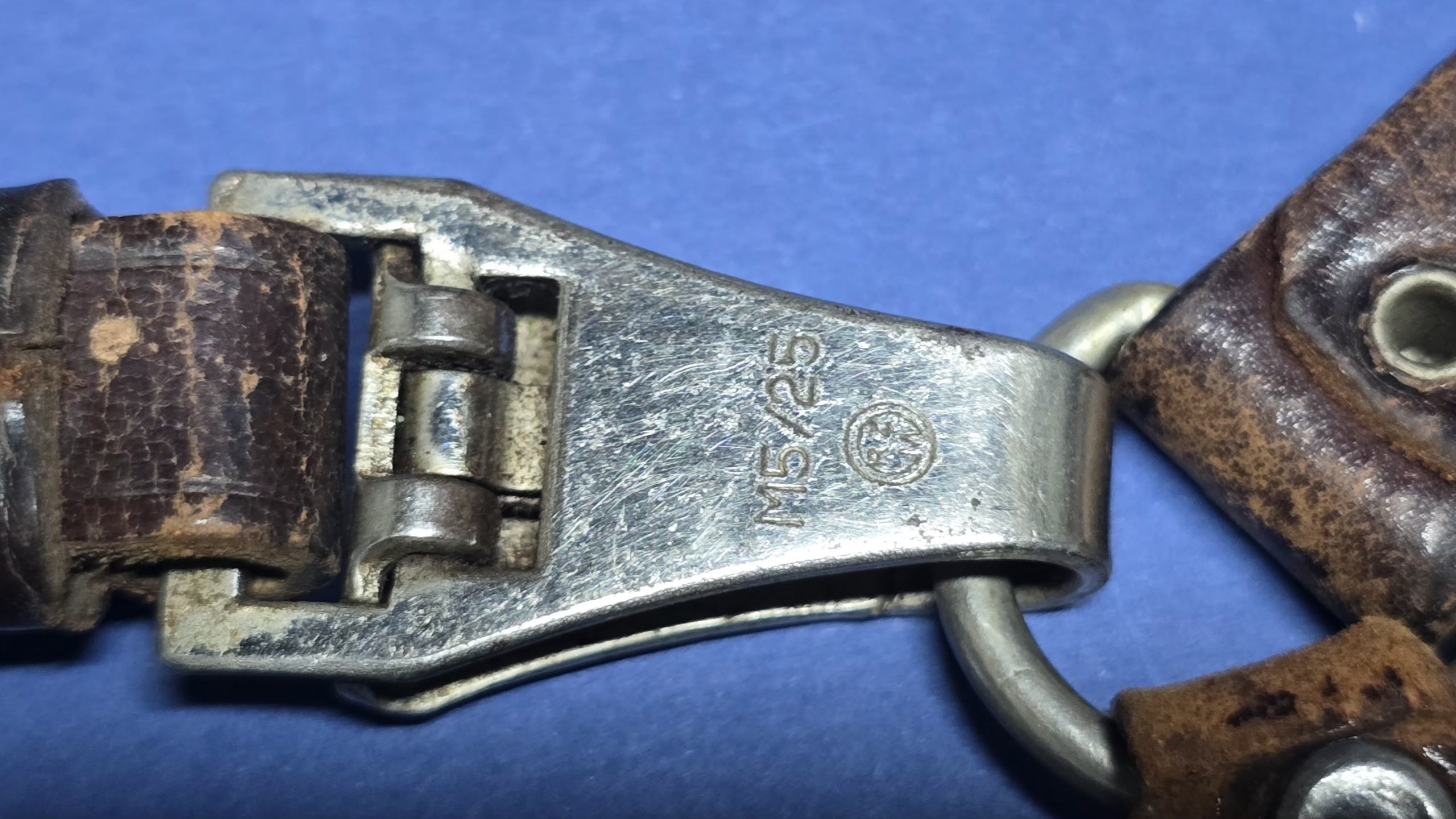 German SA Three Piece Hanger - RZM - 1930s - buckle
