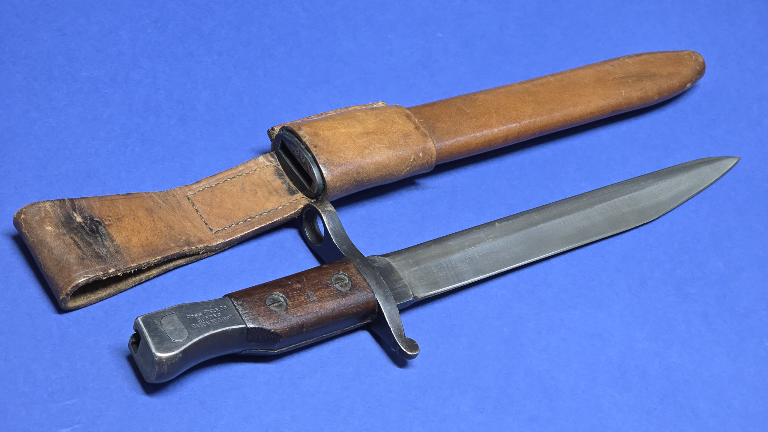 WW1 Canadian Ross MKII Bayonet - Dated 1915 -