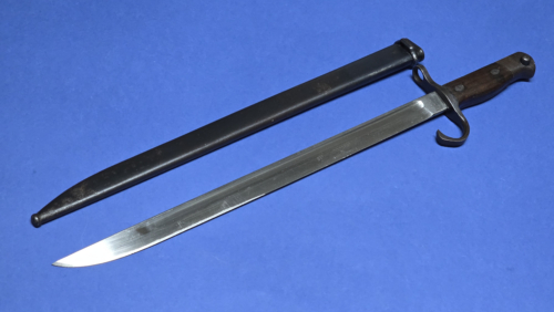Early Japanese Type 30 Arisaka Bayonet – Kokura Arsenal – Hooked Quillon – With Scabbard