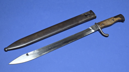 WWI German S98/05 “Butcher” Bayonet – Sawback Removed – Dated 1916 – Waffenfabrik Mauser A.G. Oberndorf a/N