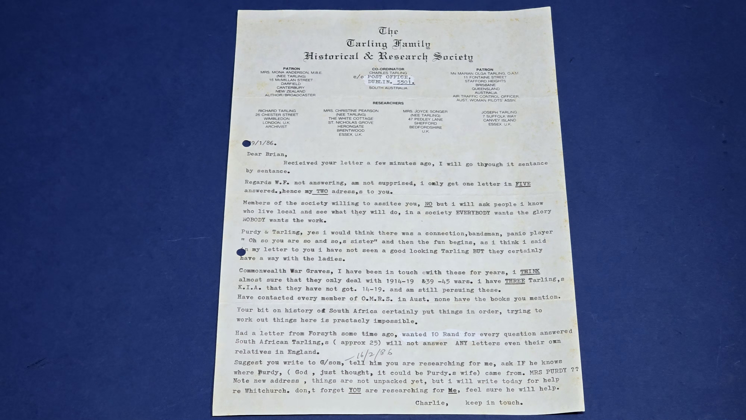 Boer War QSA & KSA Pair to Bandsman William Frederick Tarling – British South Africa Police, With Research File