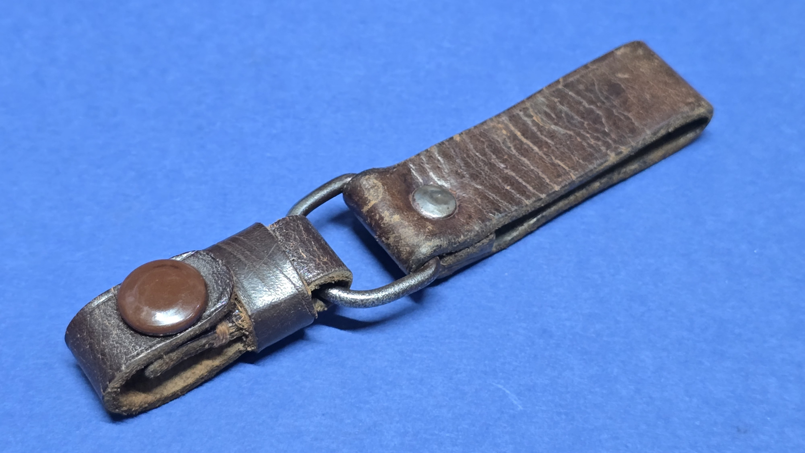Original WWII German SA Dagger Two-Piece Hanger (with Desirable Popper Stud Section)