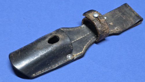 Original WWII German K98 Leather Bayonet Frog – Gustav Sudbrach, Bielefeld, 1940
