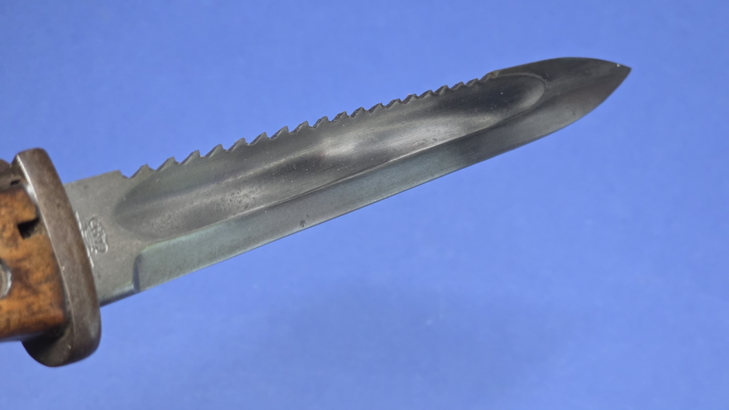 WWI German bayonet, S84/98 sawback bayonet, German sawback bayonet, Erfurt bayonet, Gebr Heller Marienthal, Imperial German bayonet, German trench bayonet, antique German bayonet