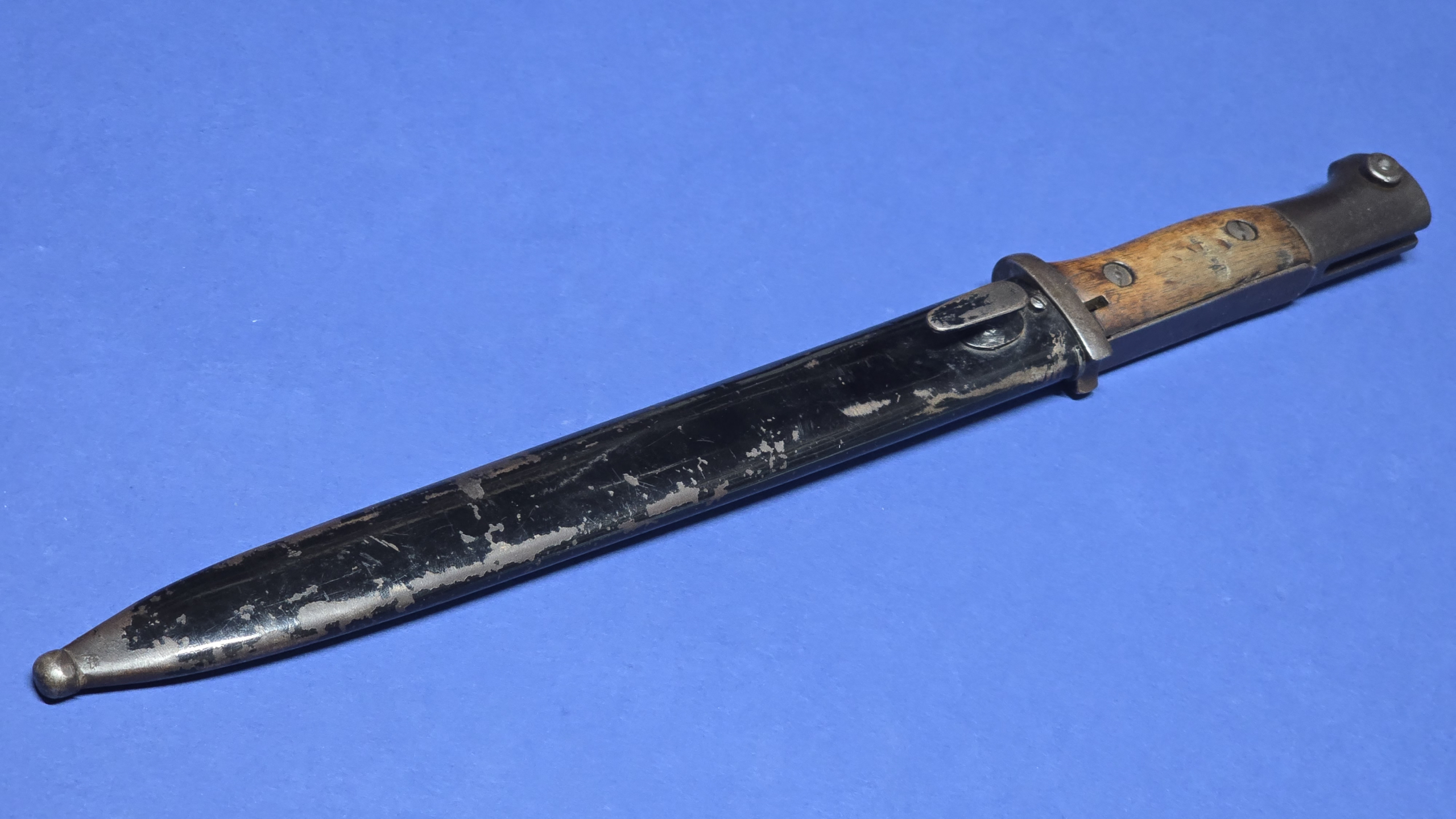 WWI German bayonet, S84/98 sawback bayonet, German sawback bayonet, Erfurt bayonet, Gebr Heller Marienthal, Imperial German bayonet, German trench bayonet, antique German bayonet