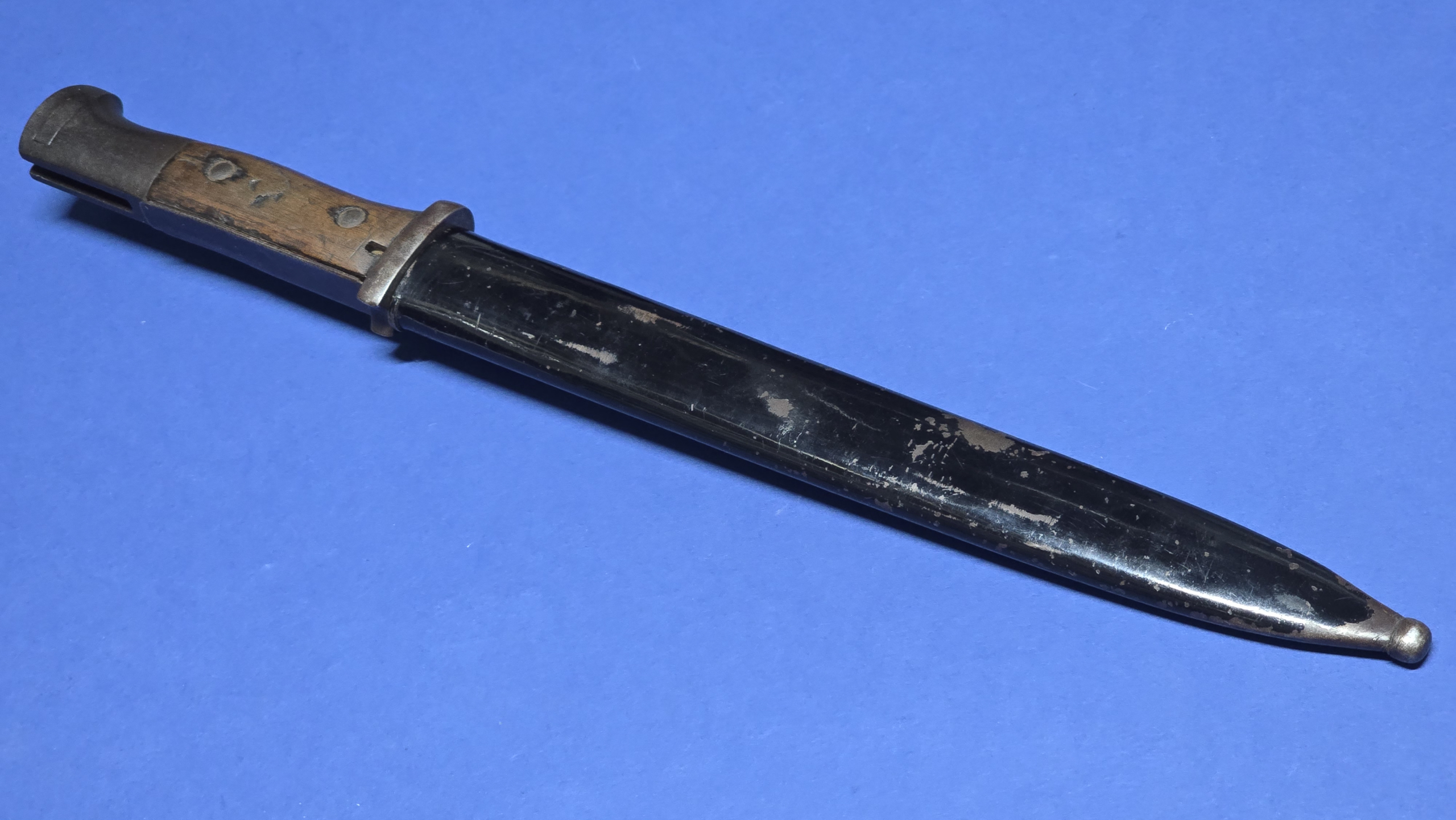 WWI German bayonet, S84/98 sawback bayonet, German sawback bayonet, Erfurt bayonet, Gebr Heller Marienthal, Imperial German bayonet, German trench bayonet, antique German bayonet