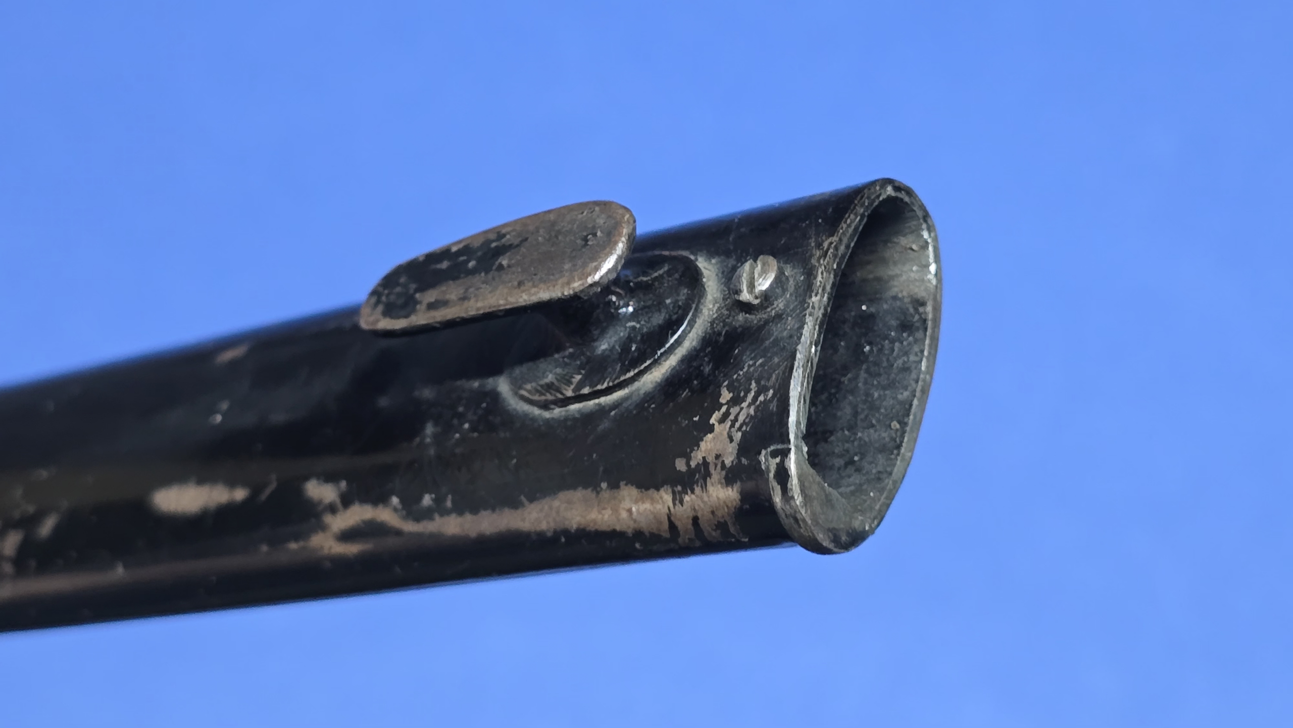 WWI German bayonet, S84/98 sawback bayonet, German sawback bayonet, Erfurt bayonet, Gebr Heller Marienthal, Imperial German bayonet, German trench bayonet, antique German bayonet