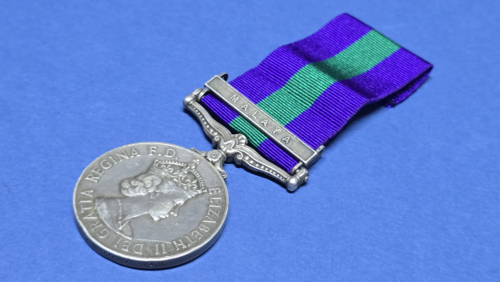 General Service Medal 1918–1962 – Malaya Clasp – Pte H. Buttery RAOC