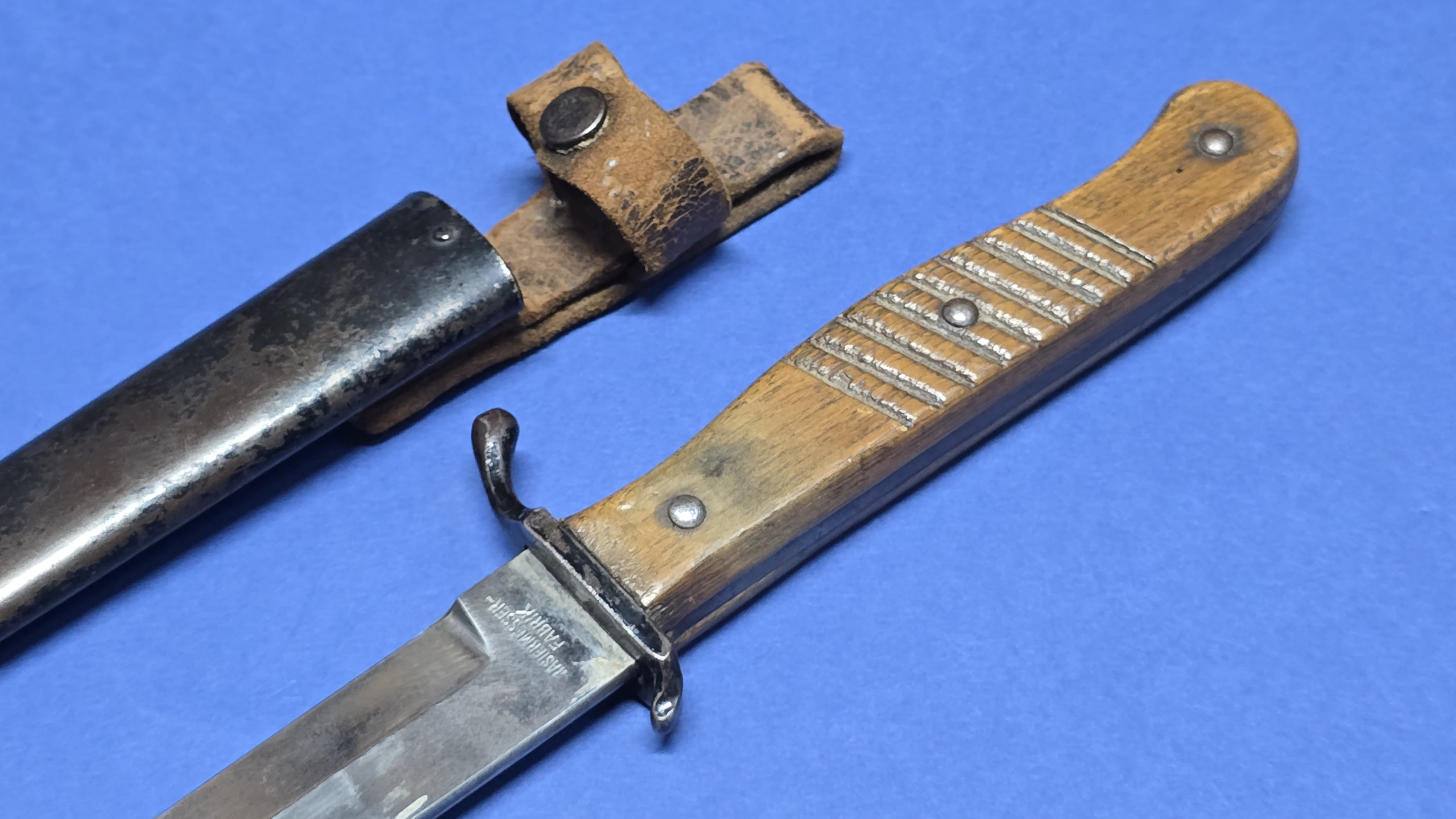 WW1 German Trench Fighting Knife – ERN, Wald Rhein