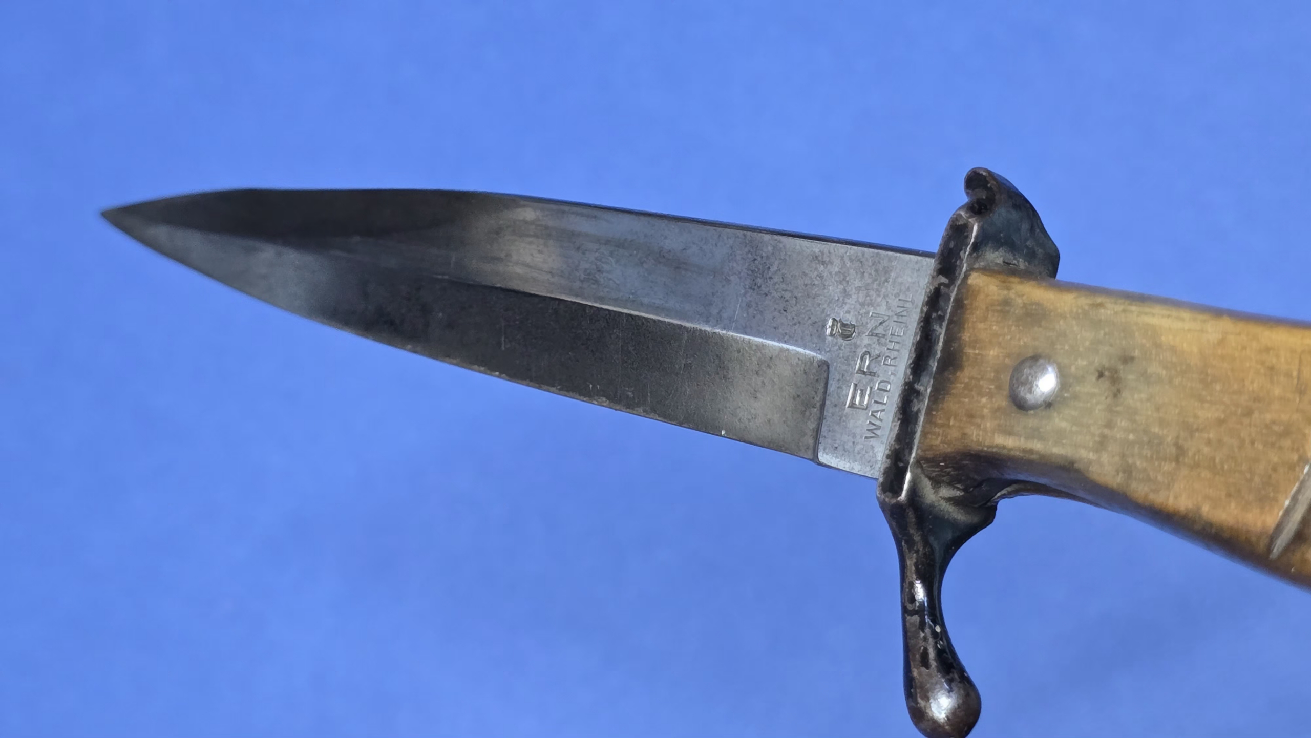 WW1 German Trench Fighting Knife – ERN, Wald Rhein