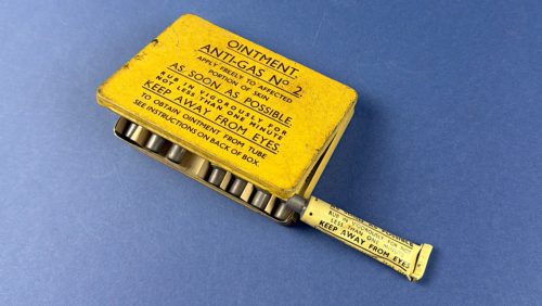 Complete WW2 British Anti-Gas Ointment No.2 Home Front tin with original unopened contents