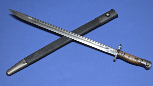WW2 Indian Pattern 1907 Bayonet by Rifle Factory Ishapore (R.F.I.) – January 1941
