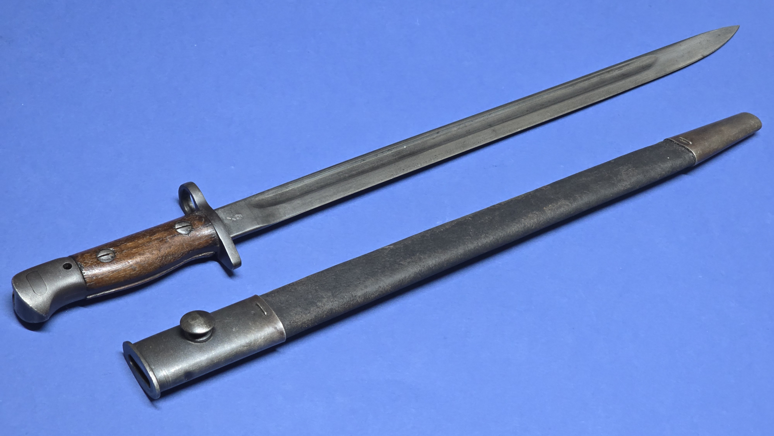 WW2 Indian Pattern 1907 Bayonet by Rifle Factory Ishapore (R.F.I.) – January 1941