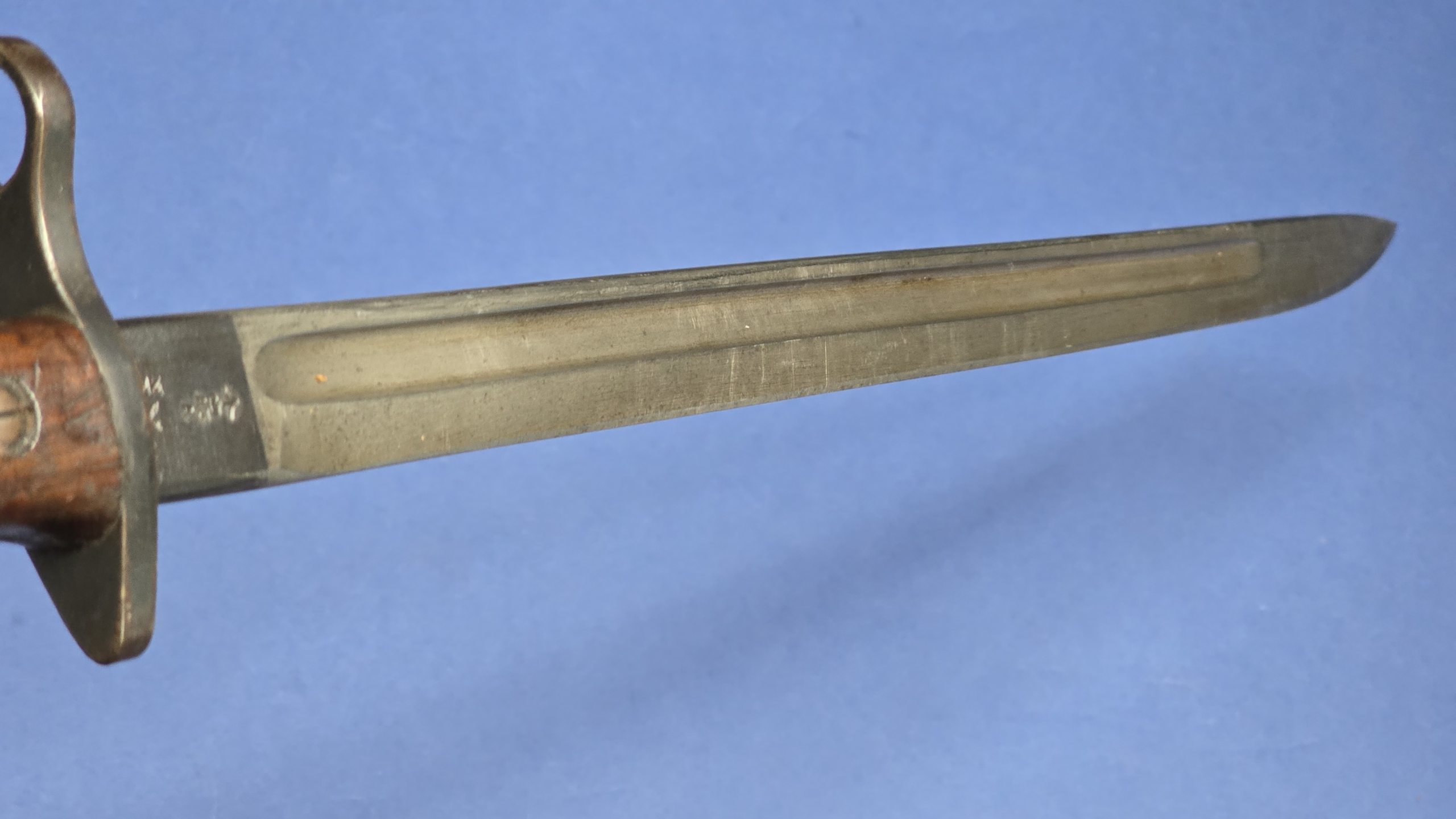 Remington Pattern 1913 Bayonet Dated March 1916 with Original Brown Leather Scabbard & Period Frog