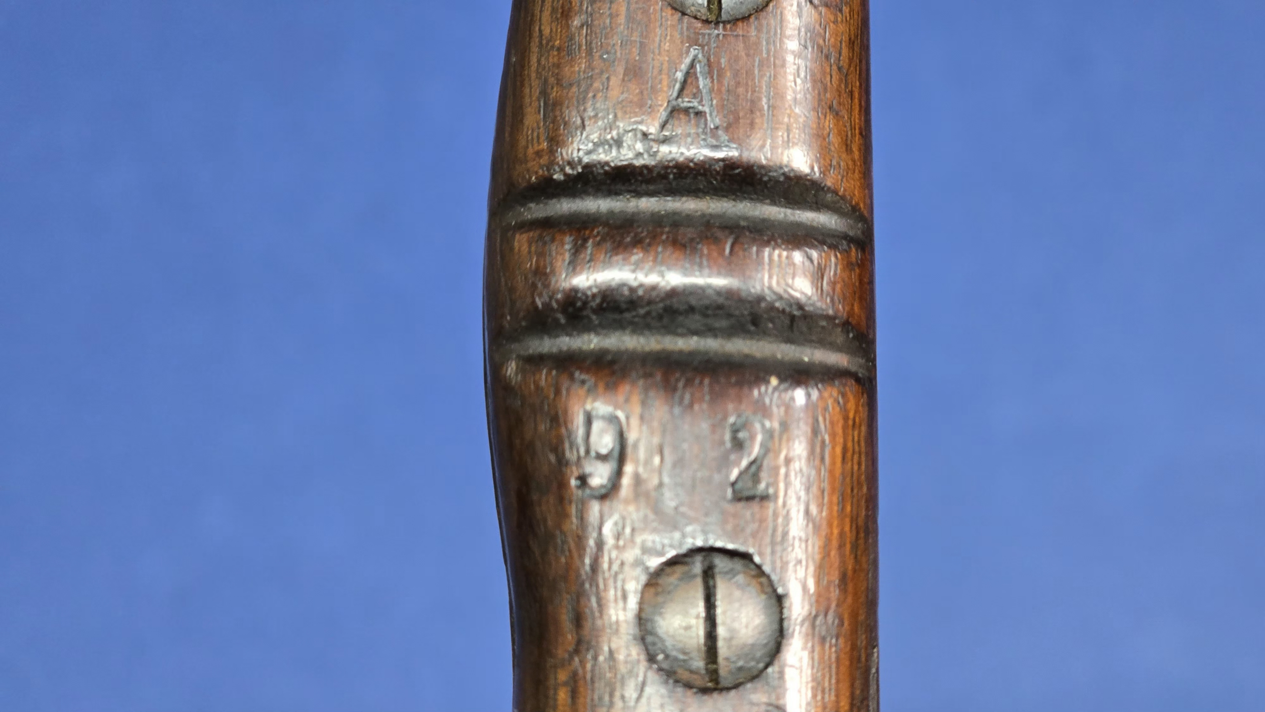 Remington Pattern 1913 Bayonet Dated March 1916 with Original Brown Leather Scabbard & Period Frog