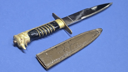 1930s–1940s Italian Fascist Youth (GIL) Eagle Head Dagger with Original Scabbard