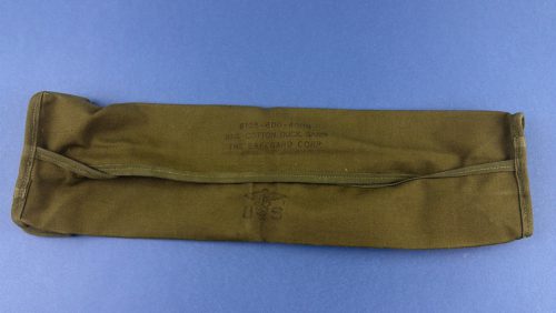 Original WW2 U.S. Army cotton duck sandbag with Safeguard Corp markings visible