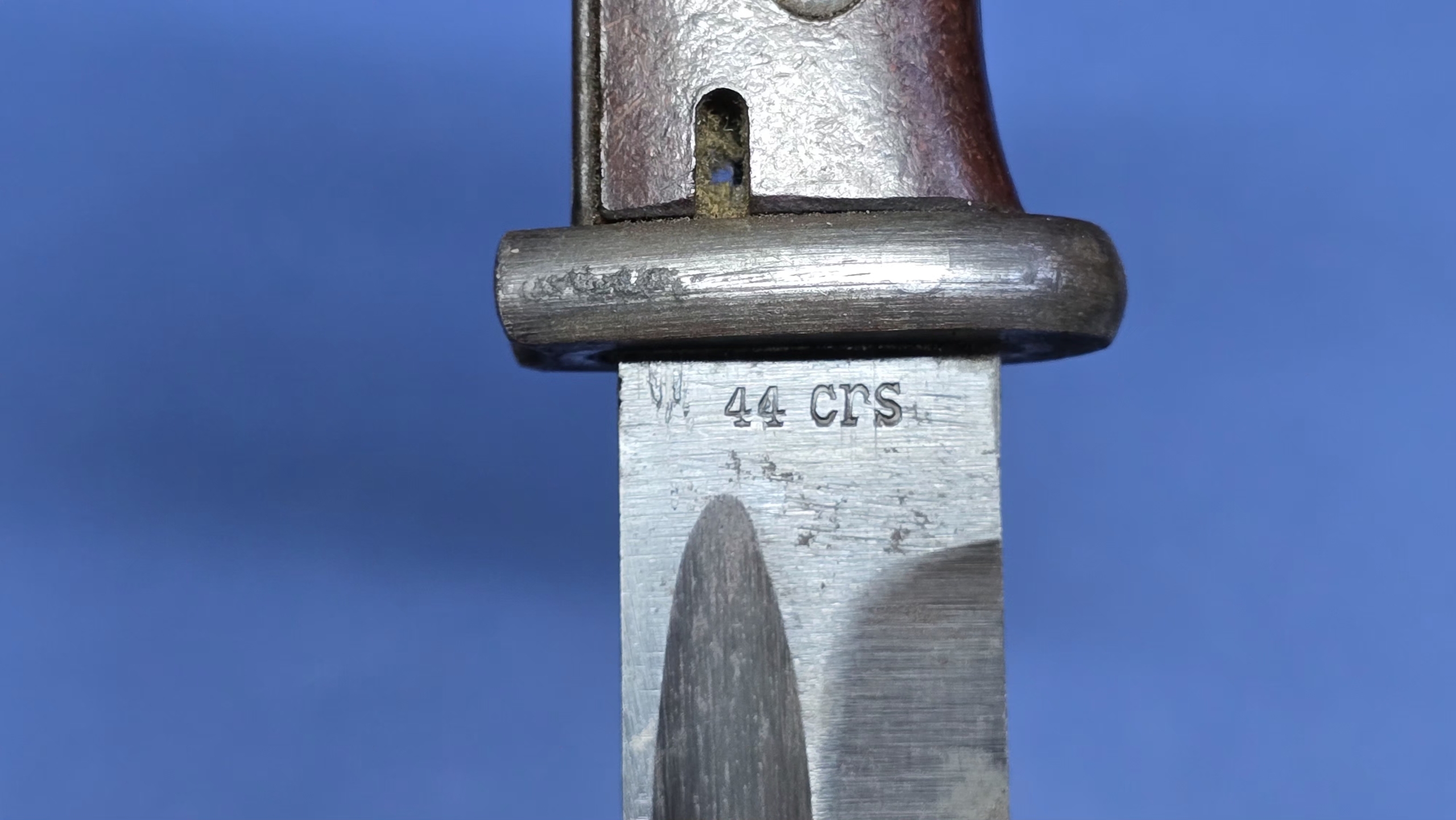 WW2 German K98 Bayonet – Near Mint Blade – Original Frog- 1944- CRS