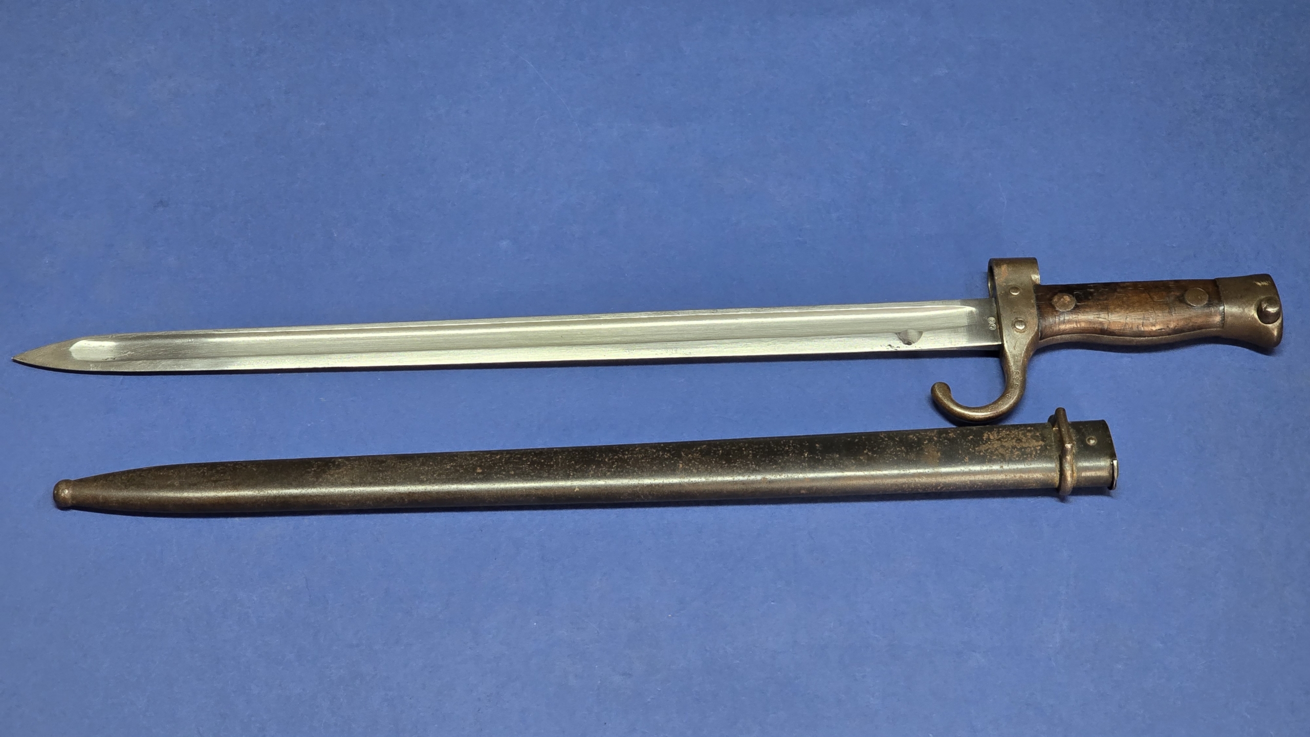 French Model 1892 Berthier 2nd Type Bayonet – Matching Numbers – Personalised Grips