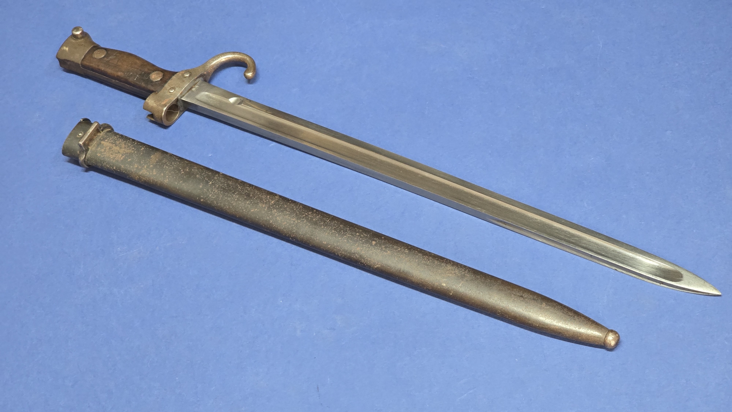 French Model 1892 Berthier 2nd Type Bayonet – Matching Numbers – Personalised Grips