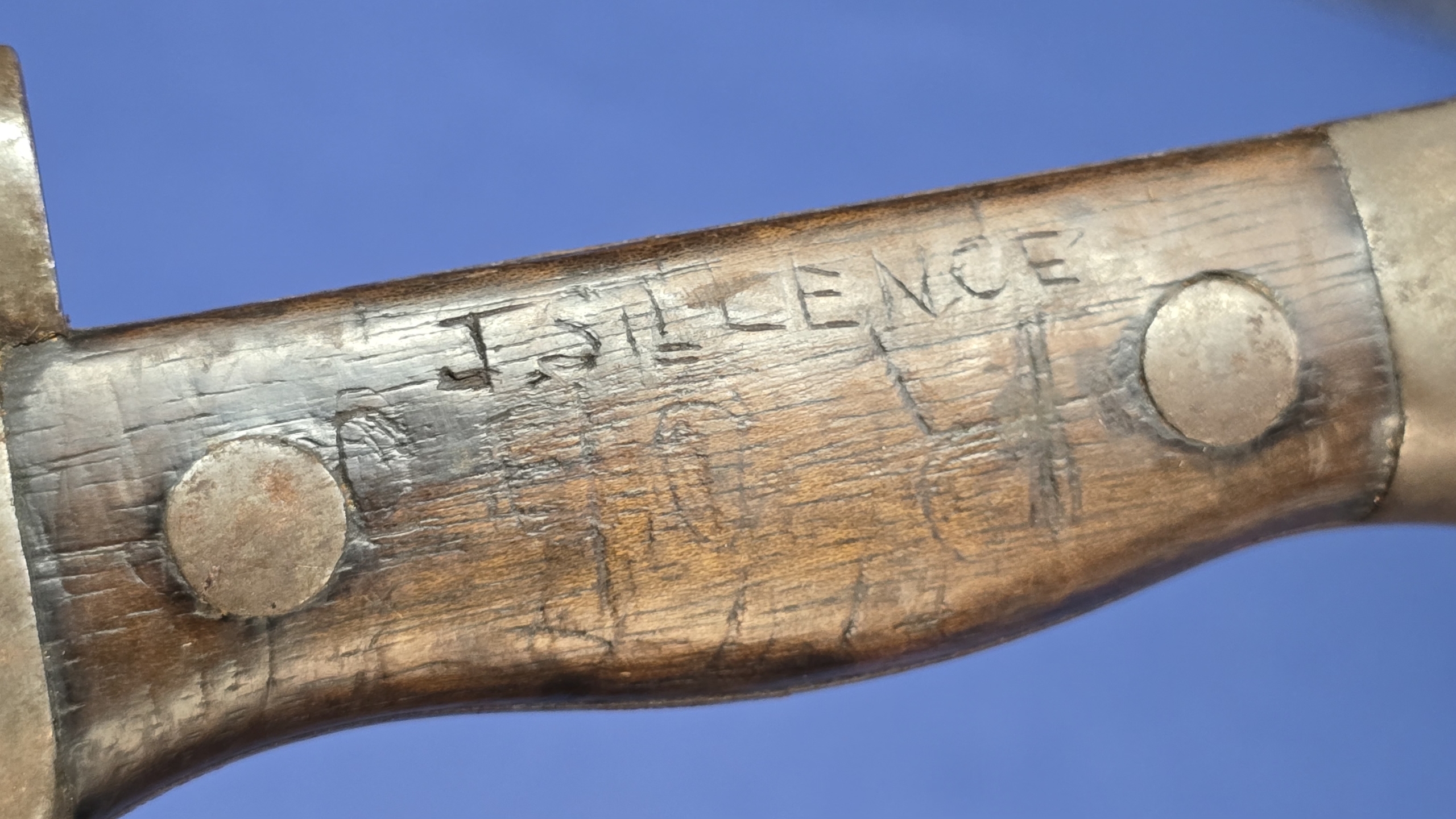 French Model 1892 Berthier 2nd Type Bayonet – Matching Numbers – Personalised Grips