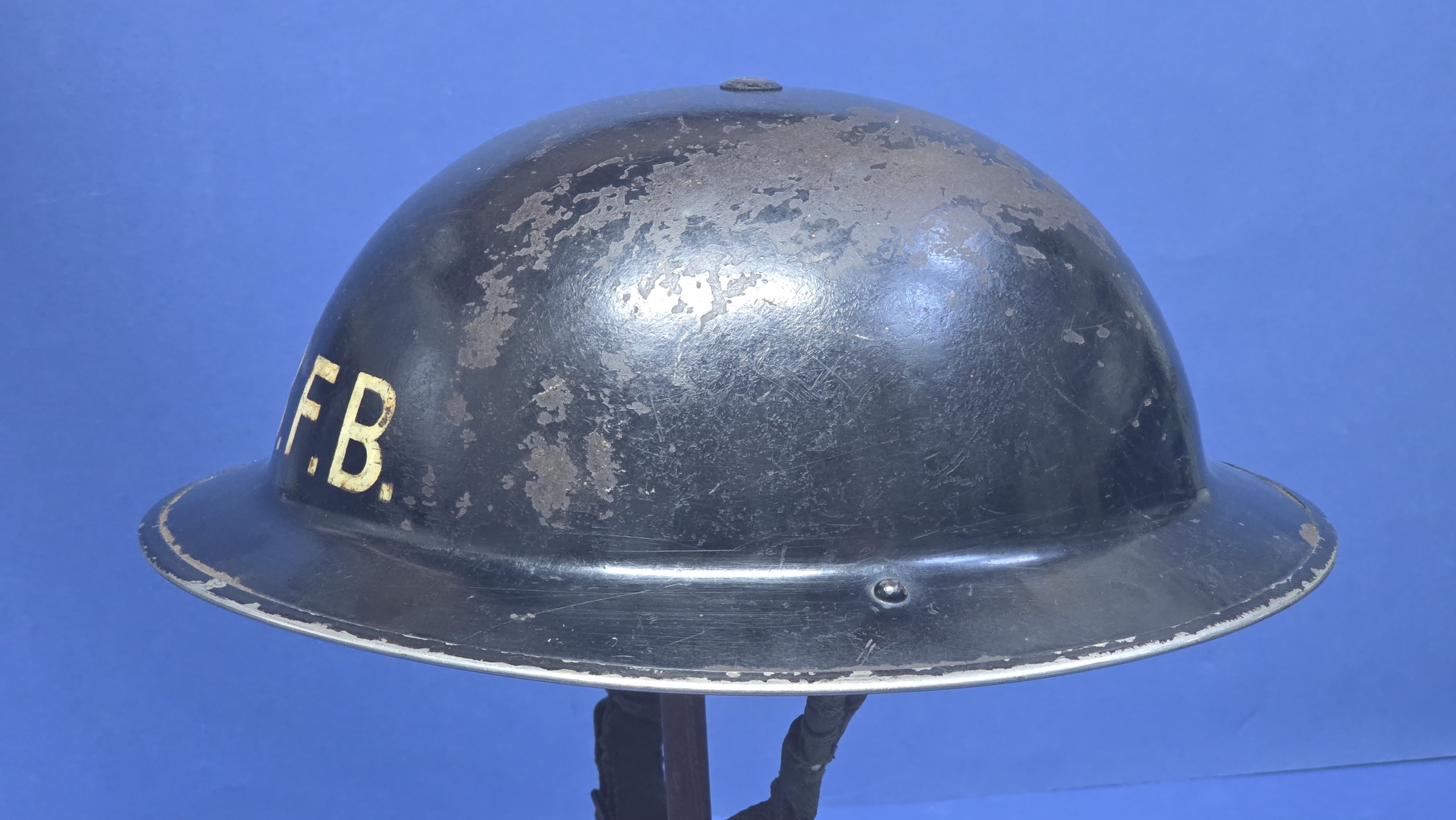 WW2 John Bull Fire Brigade (JBFB) British Mk II Steel Helmet – 1939 BMB – Matching Shell & Liner