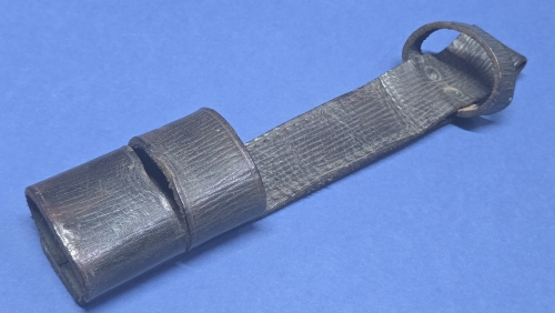 Original British WW2 P39 Home Guard Leather Bayonet Frog – B.H. & C. – 1941 Dated