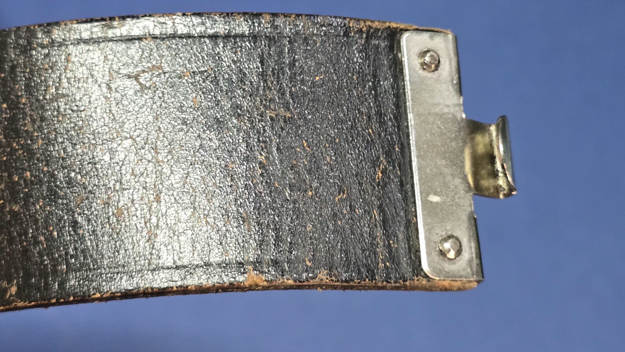 Original WWII German Leather Belt & Cross Strap Set – 1942