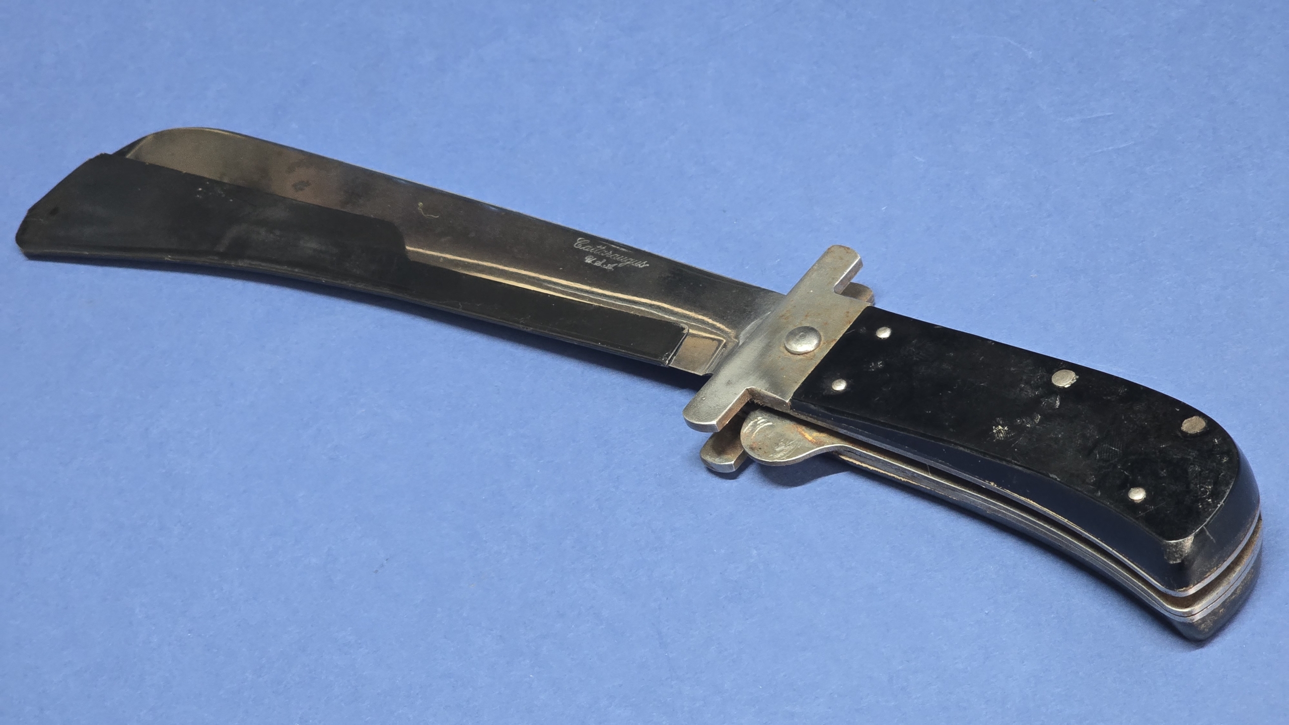 WW2 USAAF Folding Survival Machete – Cattaraugus U.S.A. – with Original Blade Guard