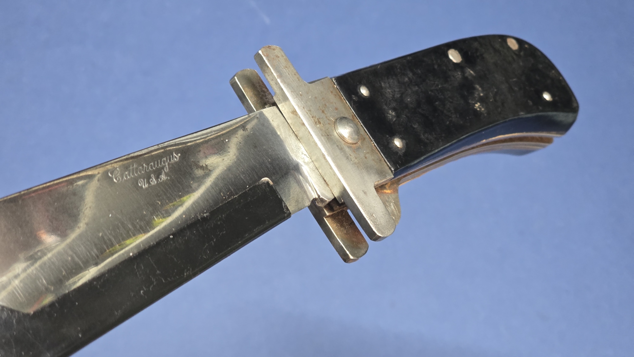 WW2 USAAF Folding Survival Machete – Cattaraugus U.S.A. – with Original Blade Guard