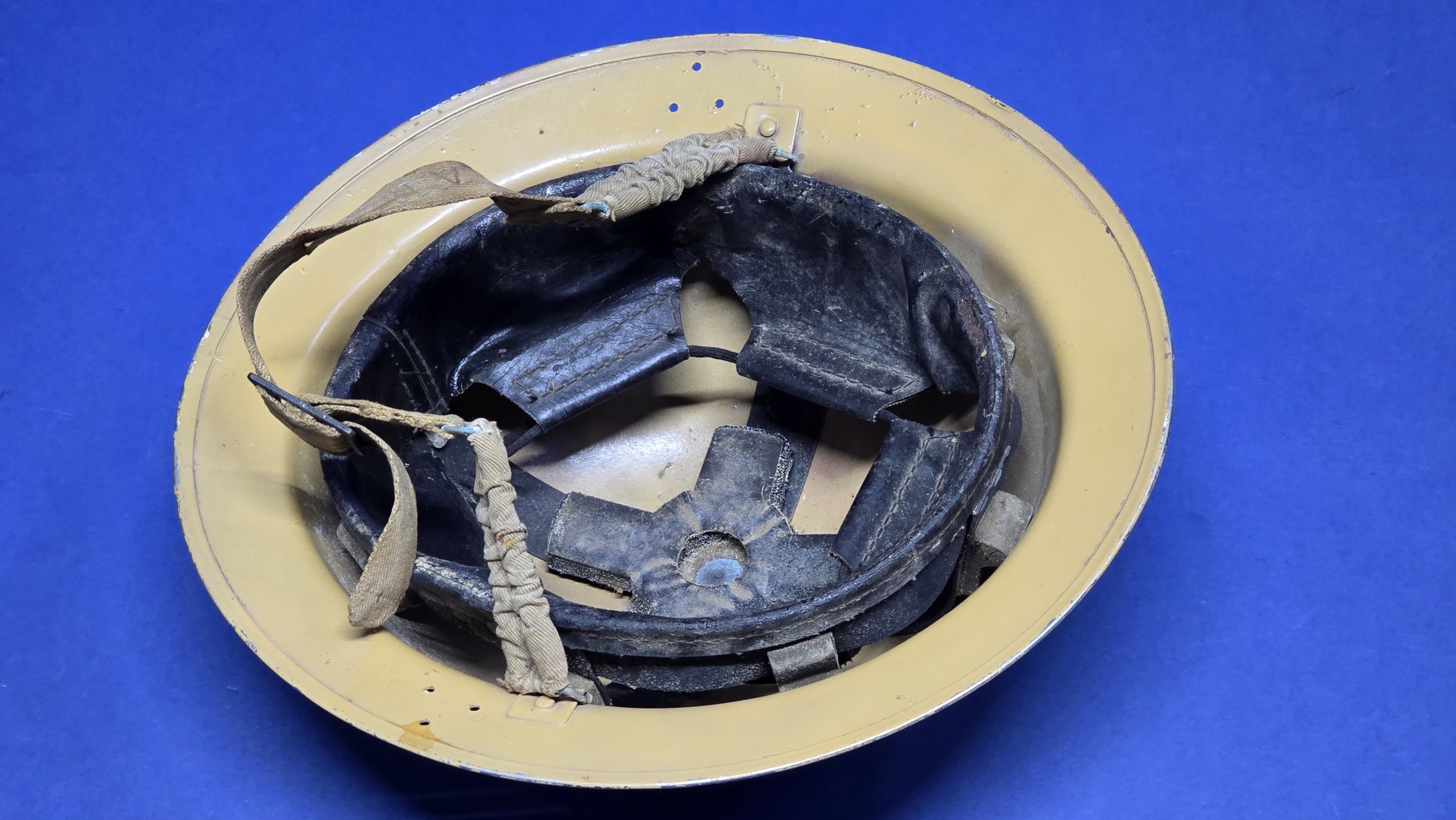 WW2 British LNER Mk II Home Front Helmet – A. L. Bloom, Lenwade – BMB 1940