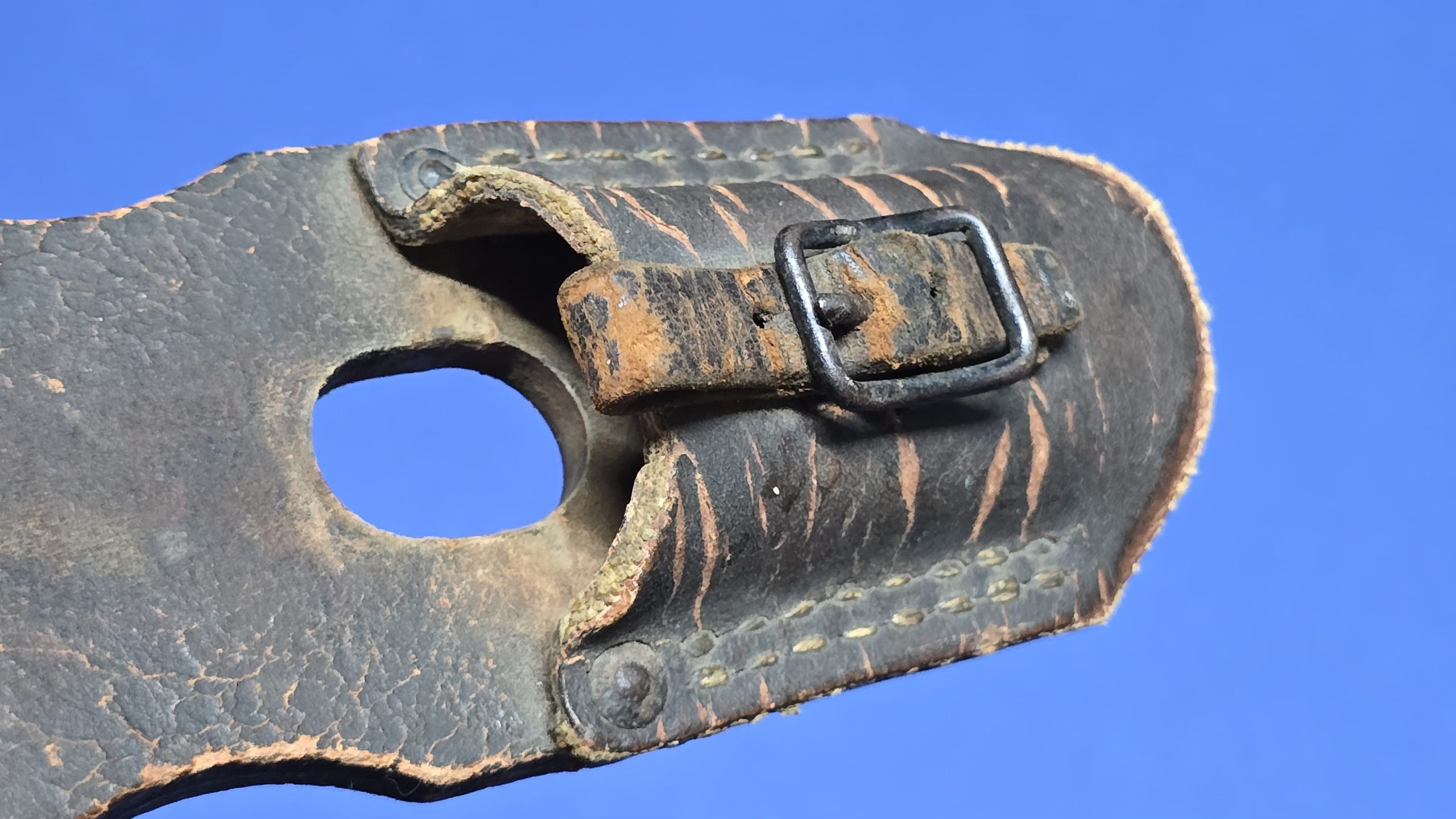 WW2 Japanese Type 30 Bayonet Frog – Late-War Economy Production